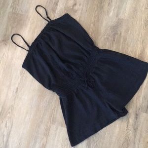 Black Romper Swimsuit Bathing Suit Cover